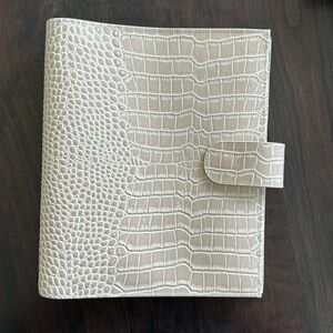 Brand new cream croc print A5 Moterm planner